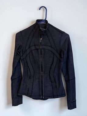 Lululemon Dark Blue Black Define Zip Up Jacket Size 4